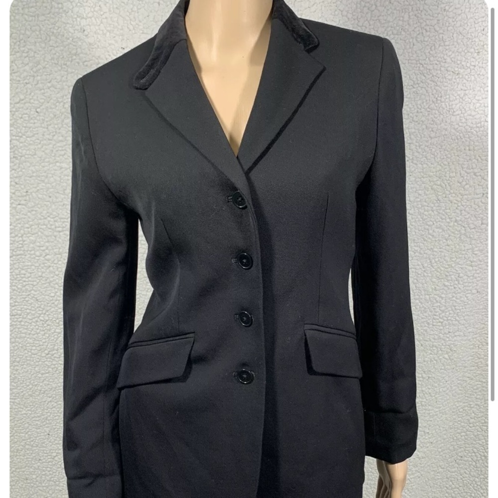 Lauren Ralph Lauren Women's Black Wool Blazer suit Jacket Sz 2p